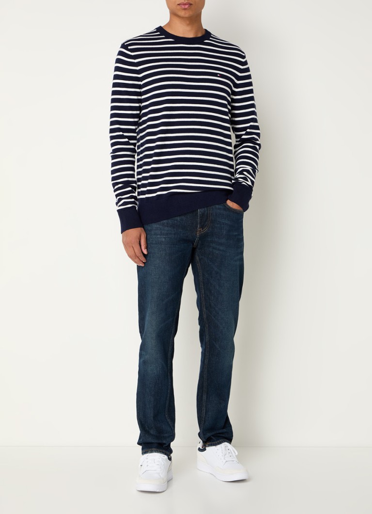 Tommy Hilfiger Fine-knit cashmere blend pullover with logo embroidery