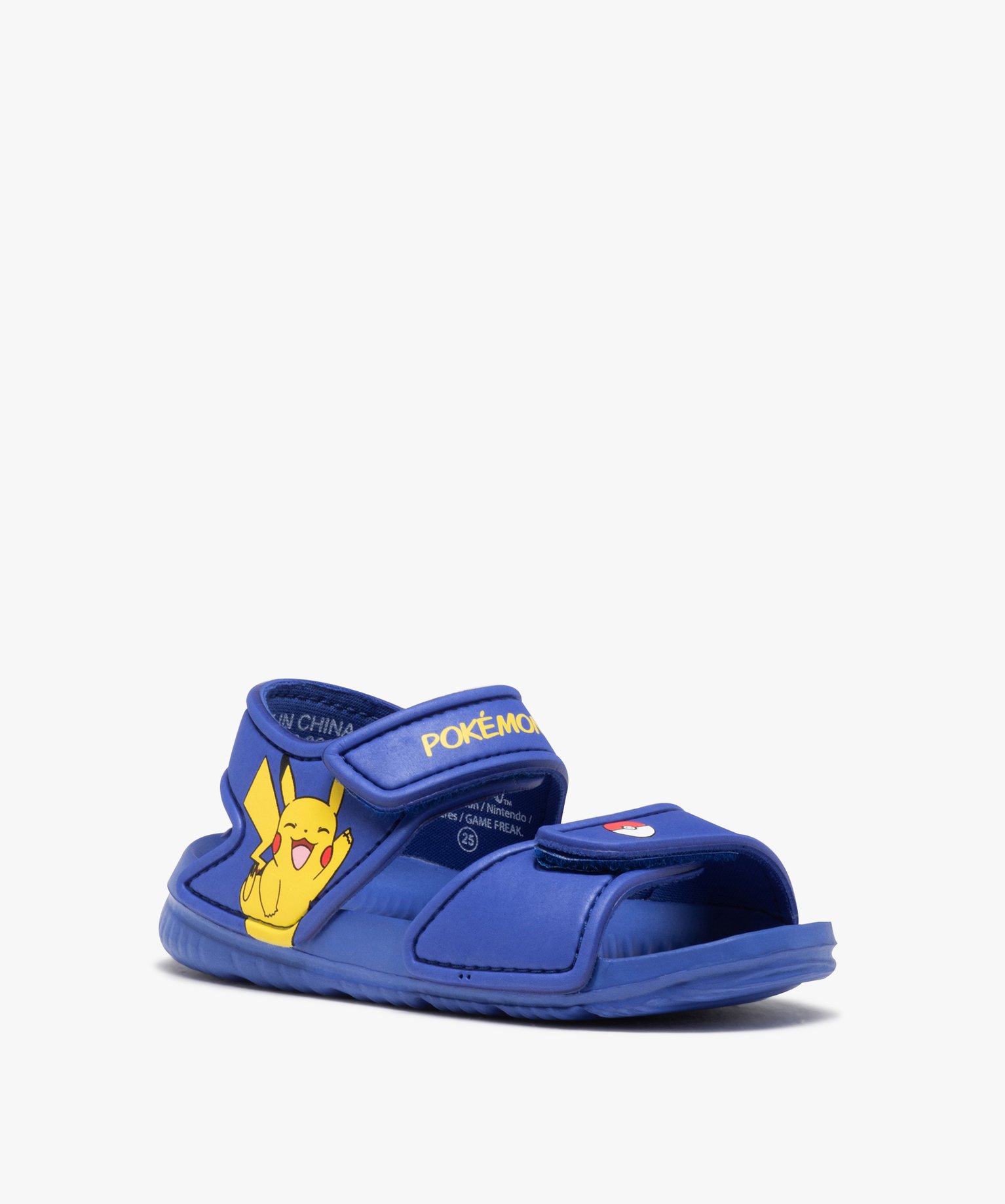 Sandales de plage Garçon à brides scratch - Pokémon bleu | GEMO