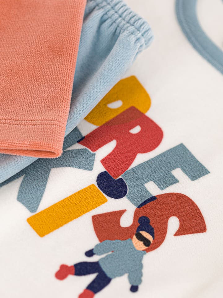 PETIT BATEAU Pyjama in Weiß/ Bunt günstig kaufen