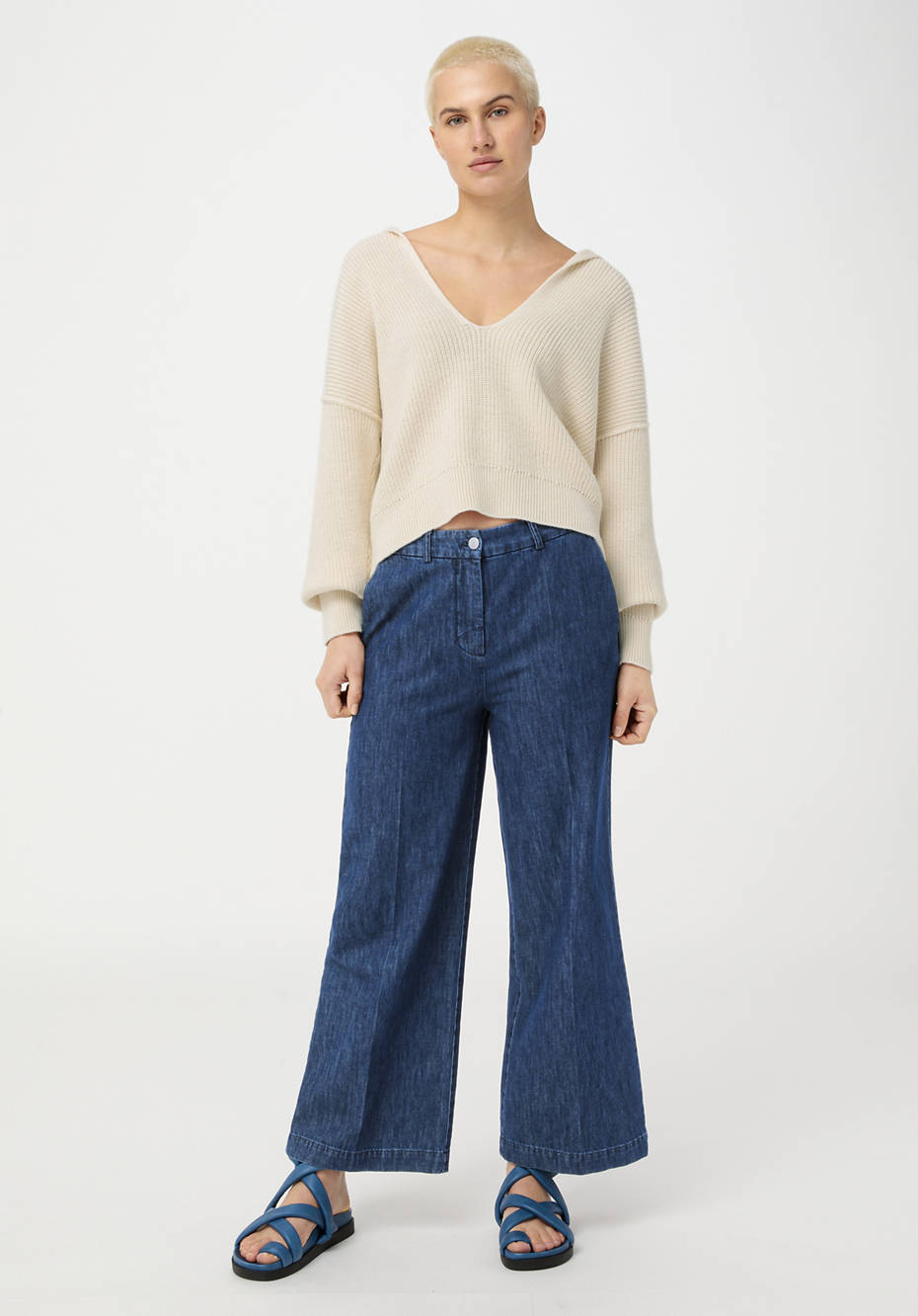 Pullover aus Bio-Baumwolle und Bio-Schurwolle