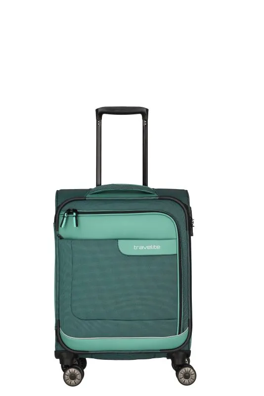 Travelite VIIA Kofferset 4 Rollen Größe L\/M\/S + Reisetasche - Eukalyptus