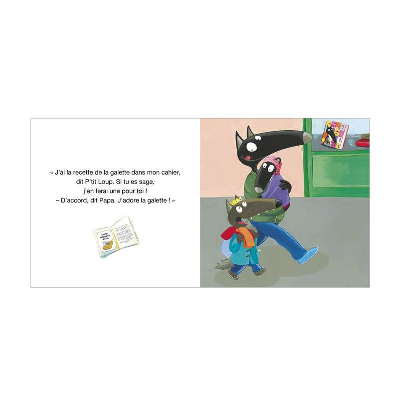 Livre P'tit loup est le roi de la galette - Auzou