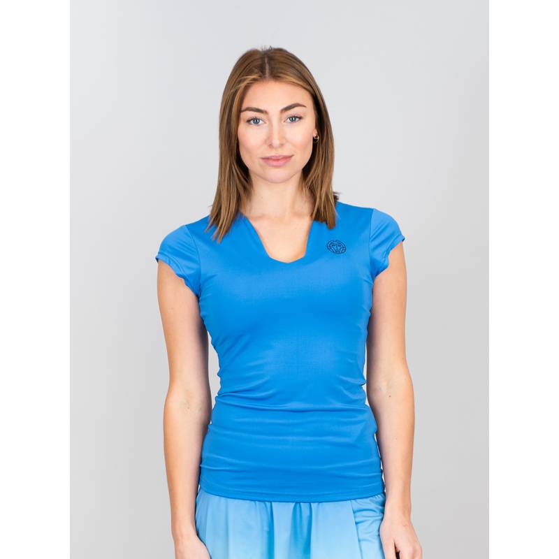 BIDI BADU Pure Wild V-Neck Tee Tennisshirt Damen