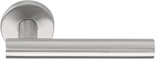 Formani 1501D150INXX0 BASICS LB7-19 Türgriff EN1906 Klasse 3, gefedert, Rosette, Edelstahl matt