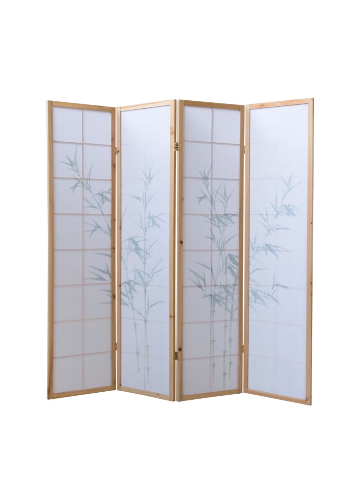 Homestyle4u 4-tlg. Paravent in Braun 176x175 günstig kaufen onesize