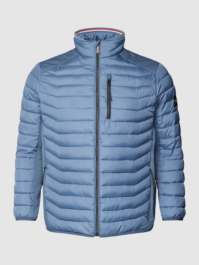 PLUS SIZE Steppjacke mit Stehkragen Modell 'Hybrid' in hellblau