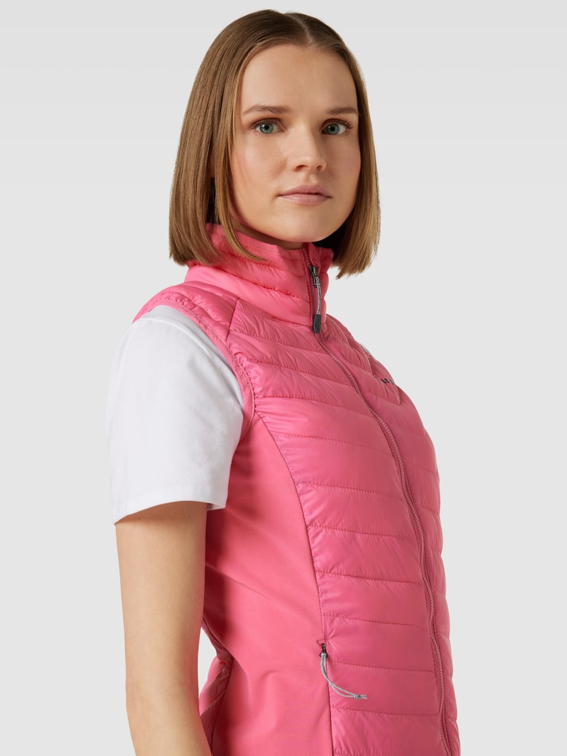 Weste mit Label-Details Modell 'POWDER' in pink