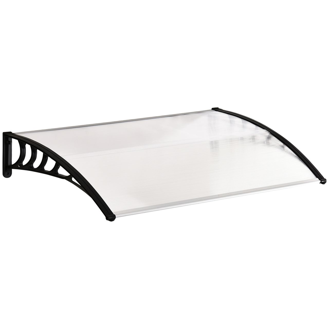 Outsunny Vordach für Haustür Überdachung 90 x 150cm Haustürdach aus Polycarbonat