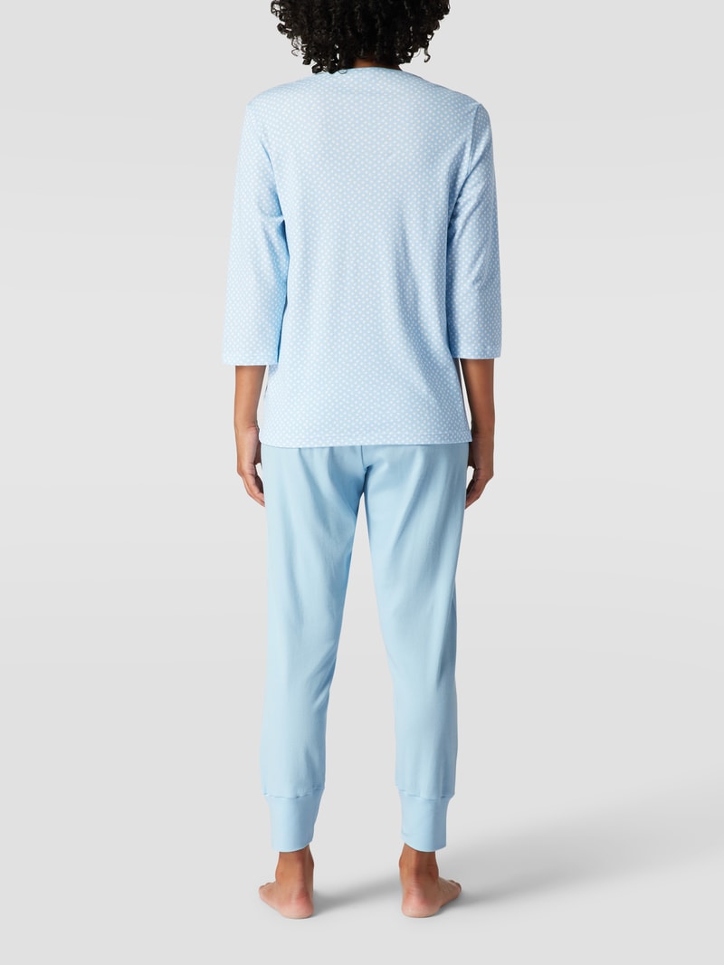 Pyjama aus Baumwolle Modell 'Emelie' in hellblau