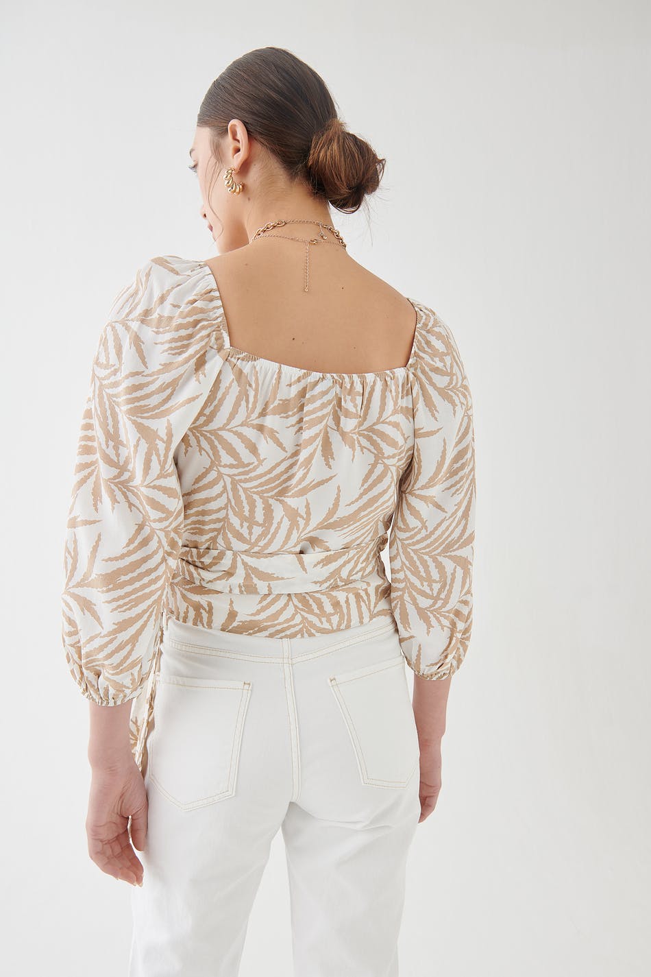 Beata wrap top