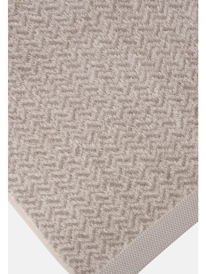 Möve 2 X Handtuch 2 X Duschtuch - im Set Brooklyn Fischgrat in Nature/Cashmere günstig kaufen 4