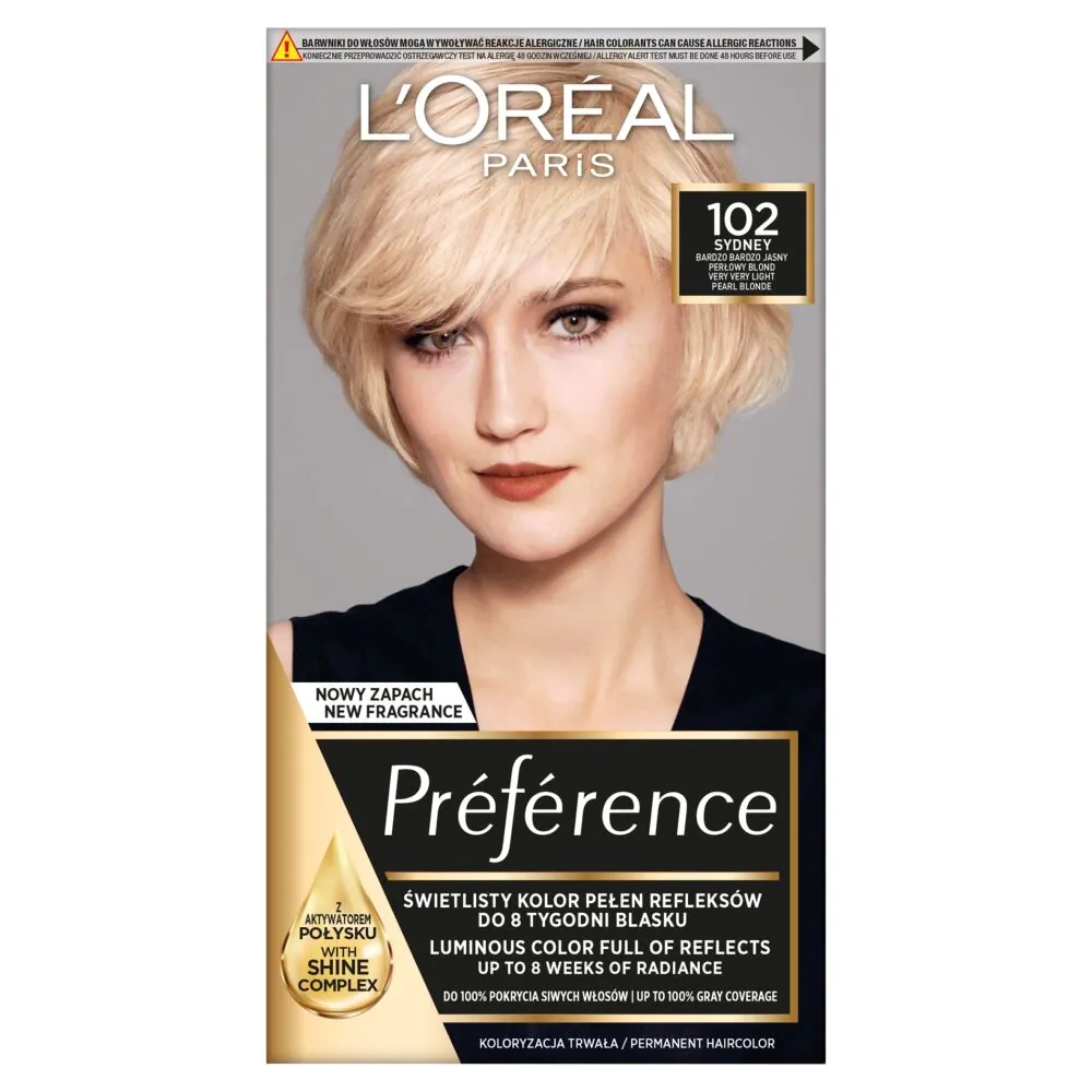 „L'OréalFeria Preference“ plaukų dažai 102