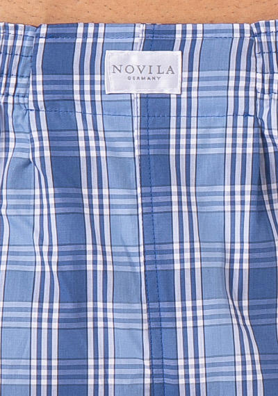 Novila, Pyjama, Popeline, blau kariert