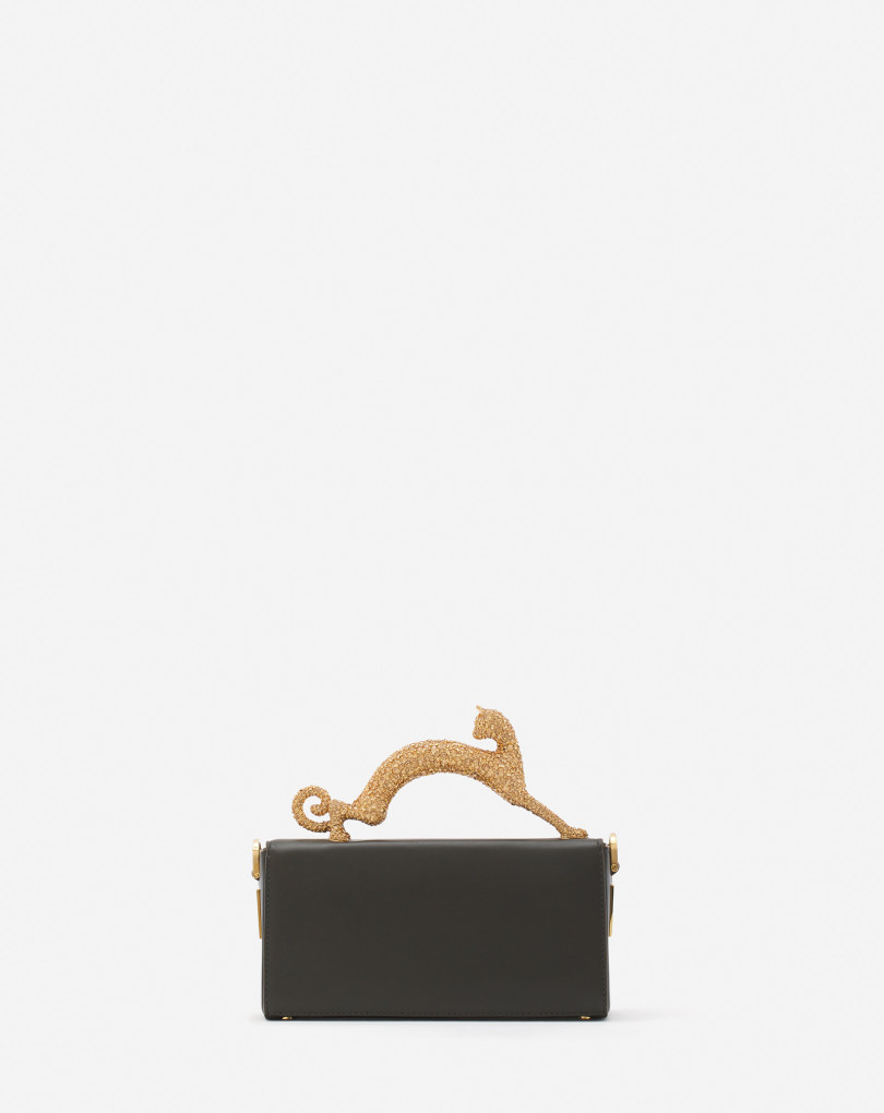 SAC PENCIL CAT NANO EN CUIR AVEC STRASS
