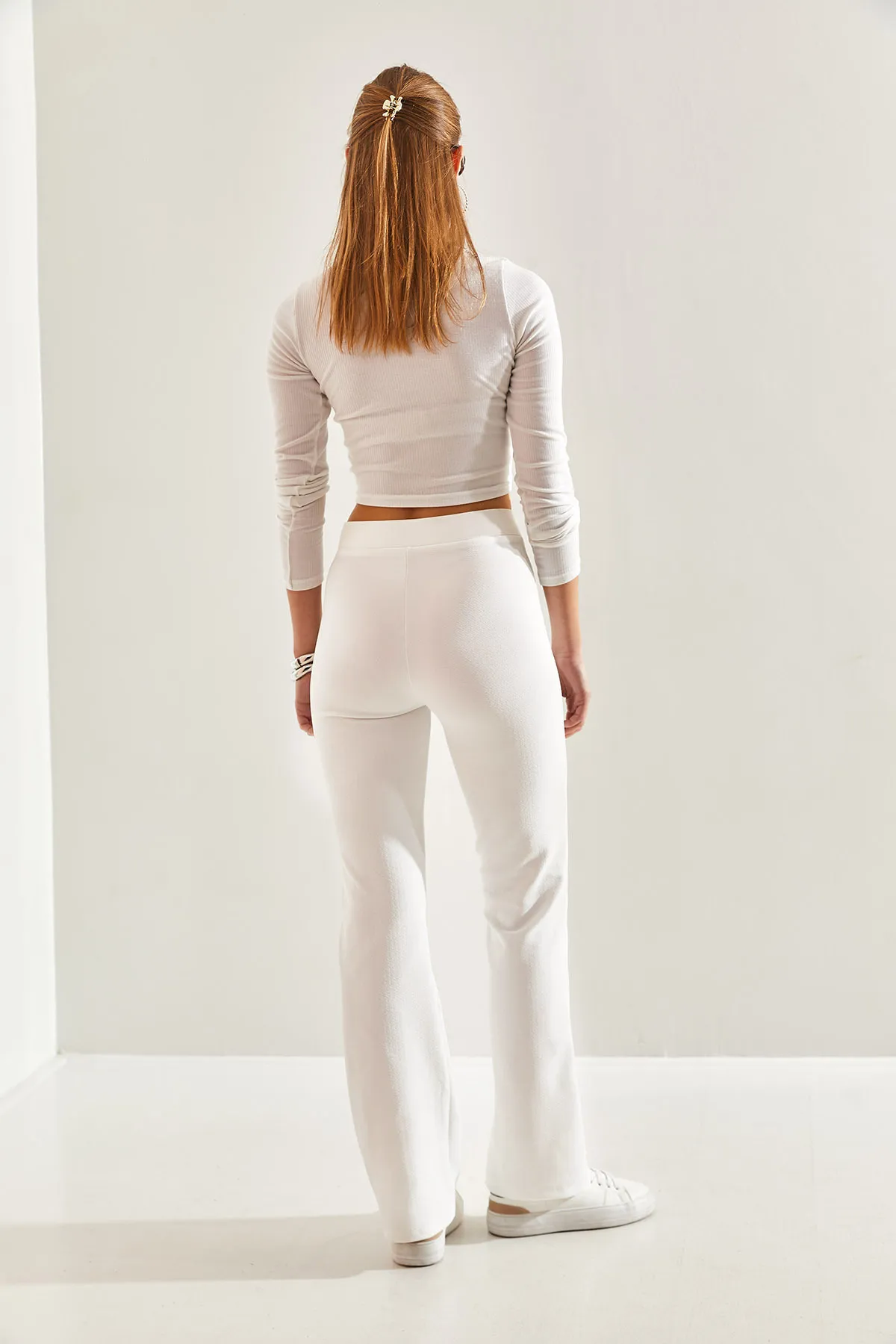 Bianco Lucci  Hose - Weiß - Straight