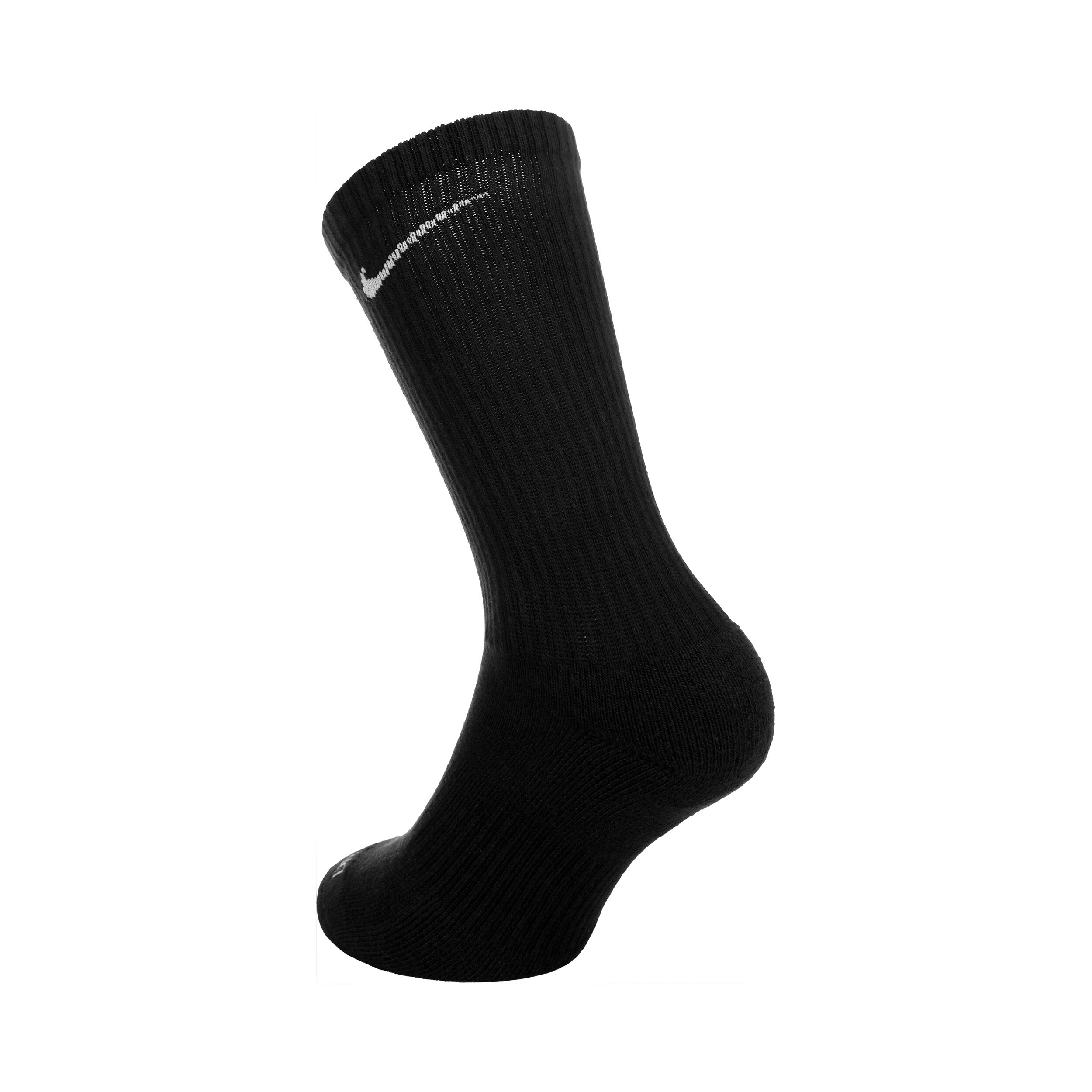 Everyday Plus Cushioned Crew Sportsocken 3er Pack - Schwarz