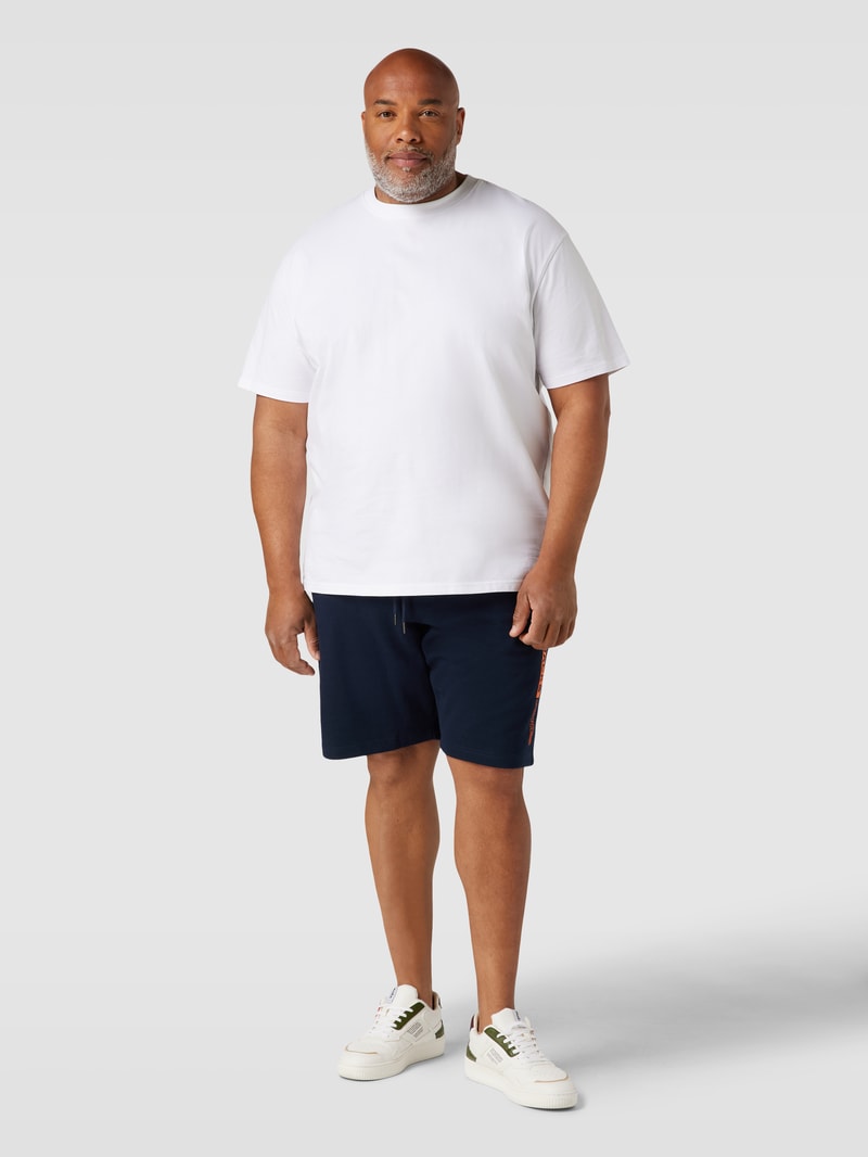 PLUS SIZE Sweatshorts mit Tunnelzug in dunkelblau