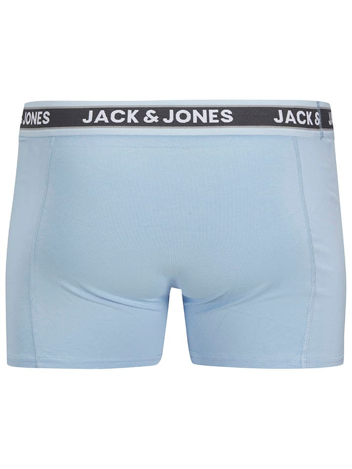 Jack & Jones 3er-Set: Boxershorts in Hellblau/ Dunkelblau/ Schwarz günstig kaufen