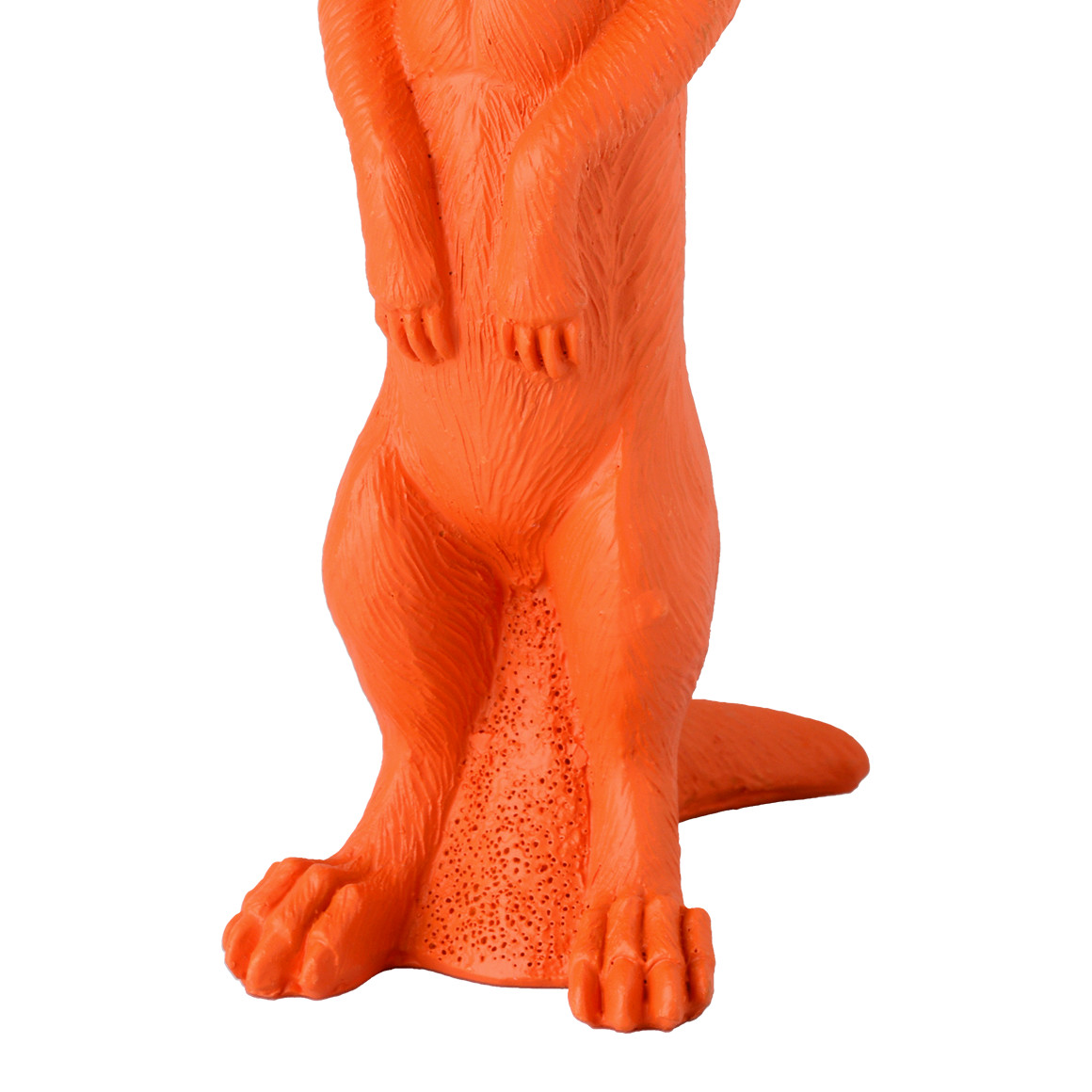 Kleine Dekofigur Erdmännchen in Orange