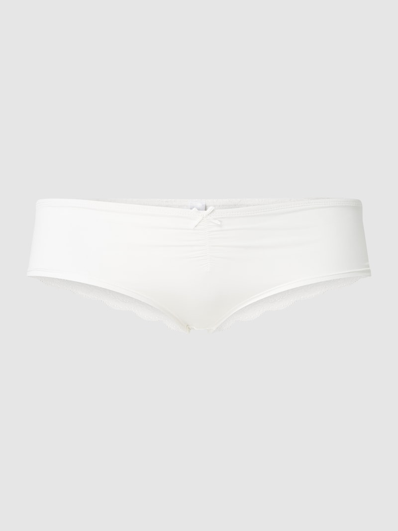 Rioslip aus Mikrofaser und Spitze in offwhite