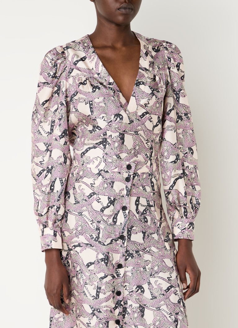 Zadig&Voltaire Telia silk tunic with print