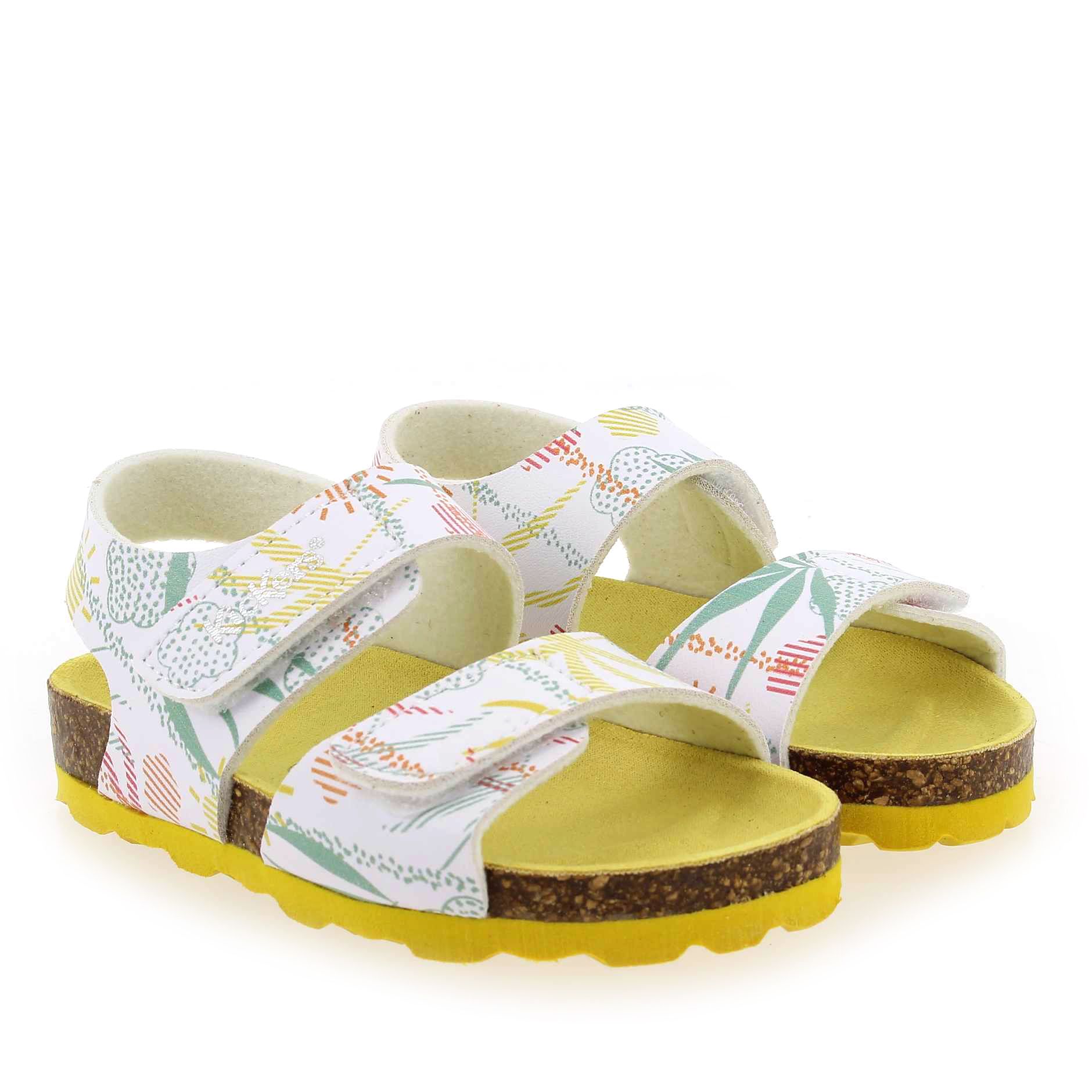 Kickers  SUMMERKRO - Blanc Jaune