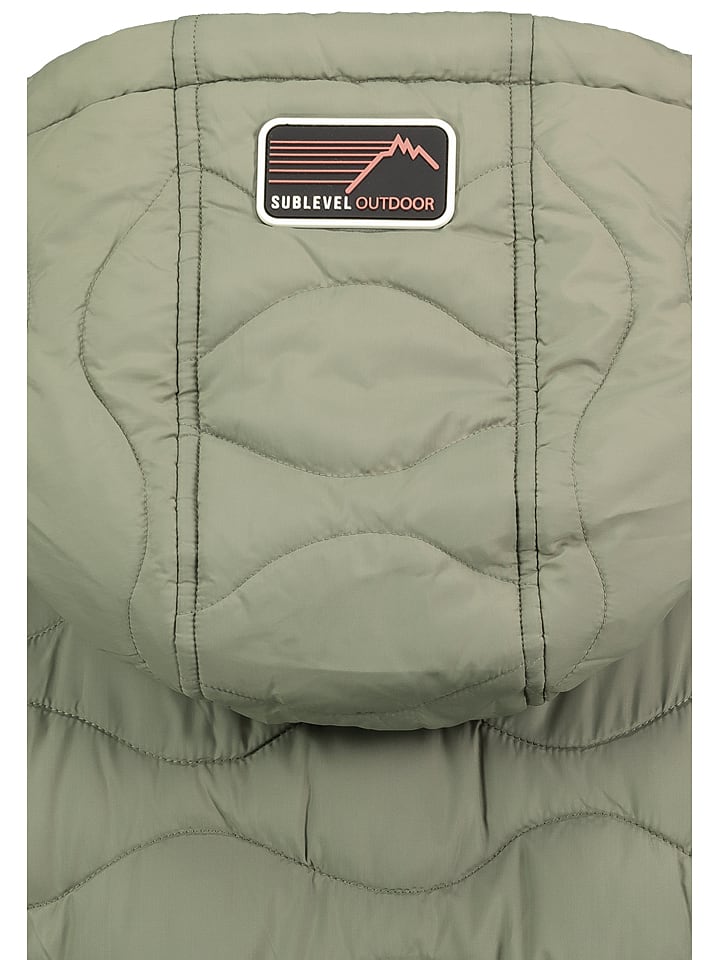 Sublevel Steppmantel in Khaki günstig kaufen