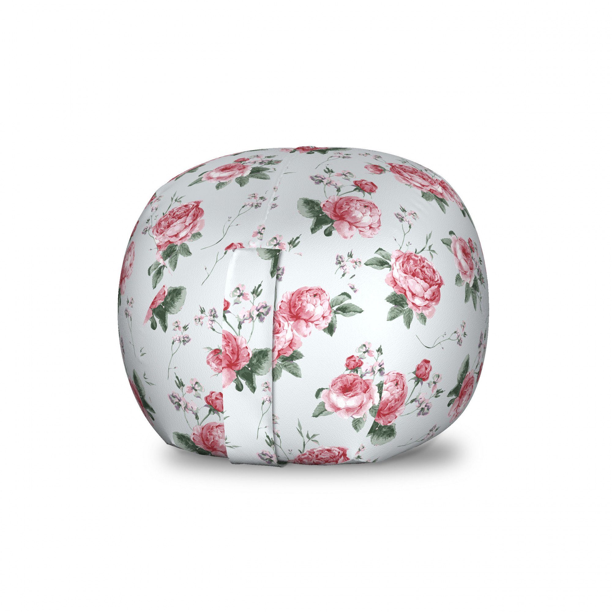 Abakuhaus Spielzeugtruhe Gefüllter Tier Organizer Waschbare Tasche für Kinder, Romantisch Frühlings-Blumen-Rosen