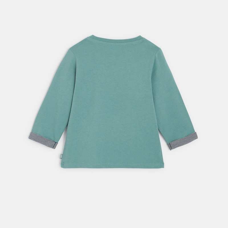 T-shirt ours vert bébé garçon
