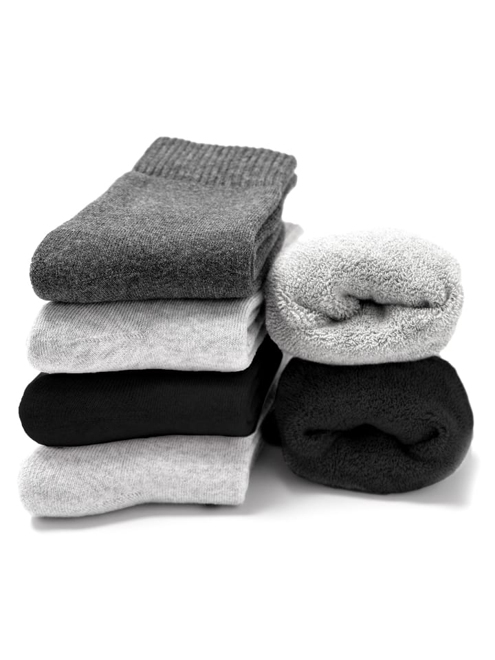 Occulto 6er Pack Warme Kuschelsocken Smilla in Grau-Mix günstig kaufen 35-38