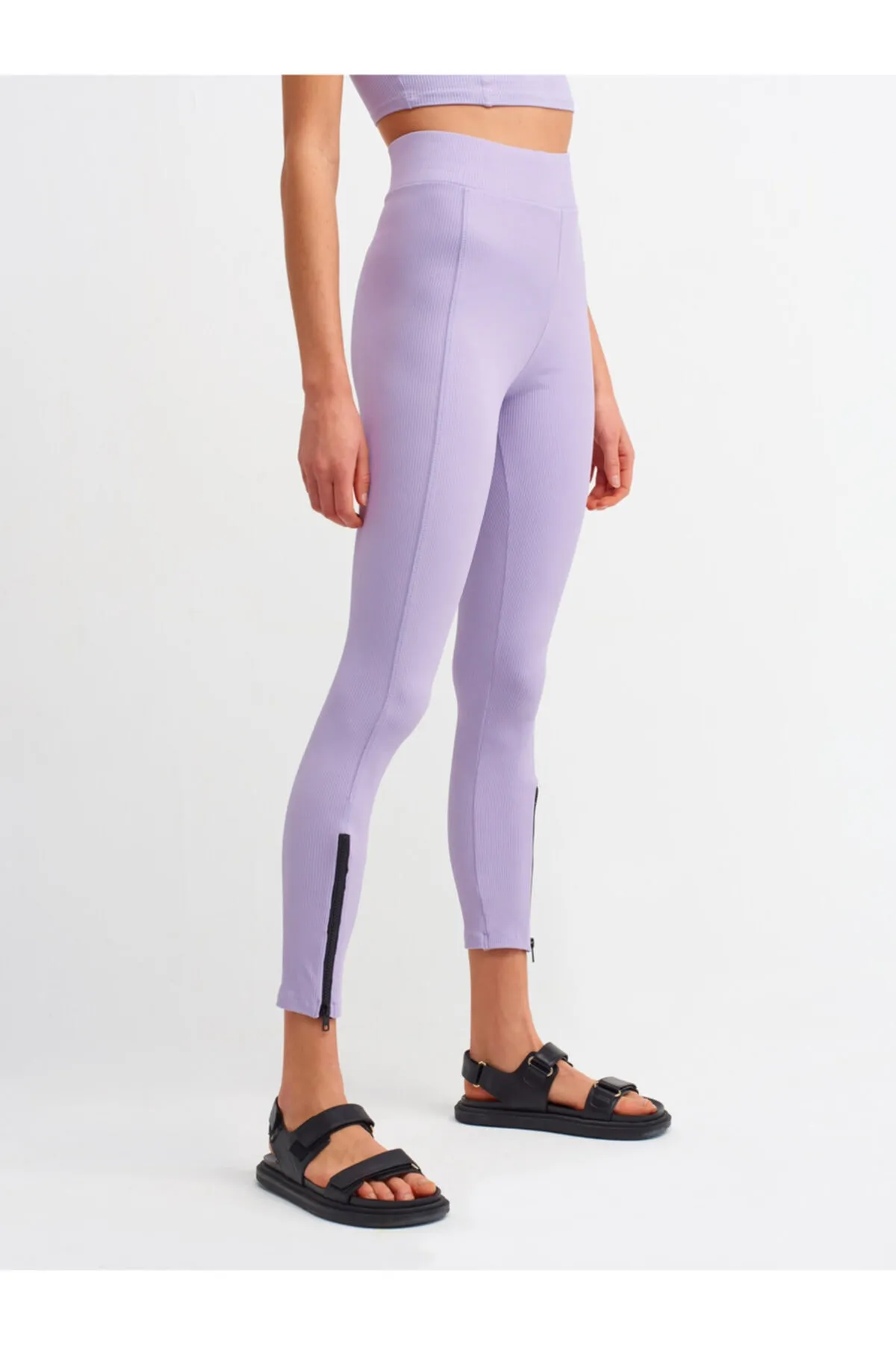 Dilvin  Leggings - Lila - Mittlerer Bund
