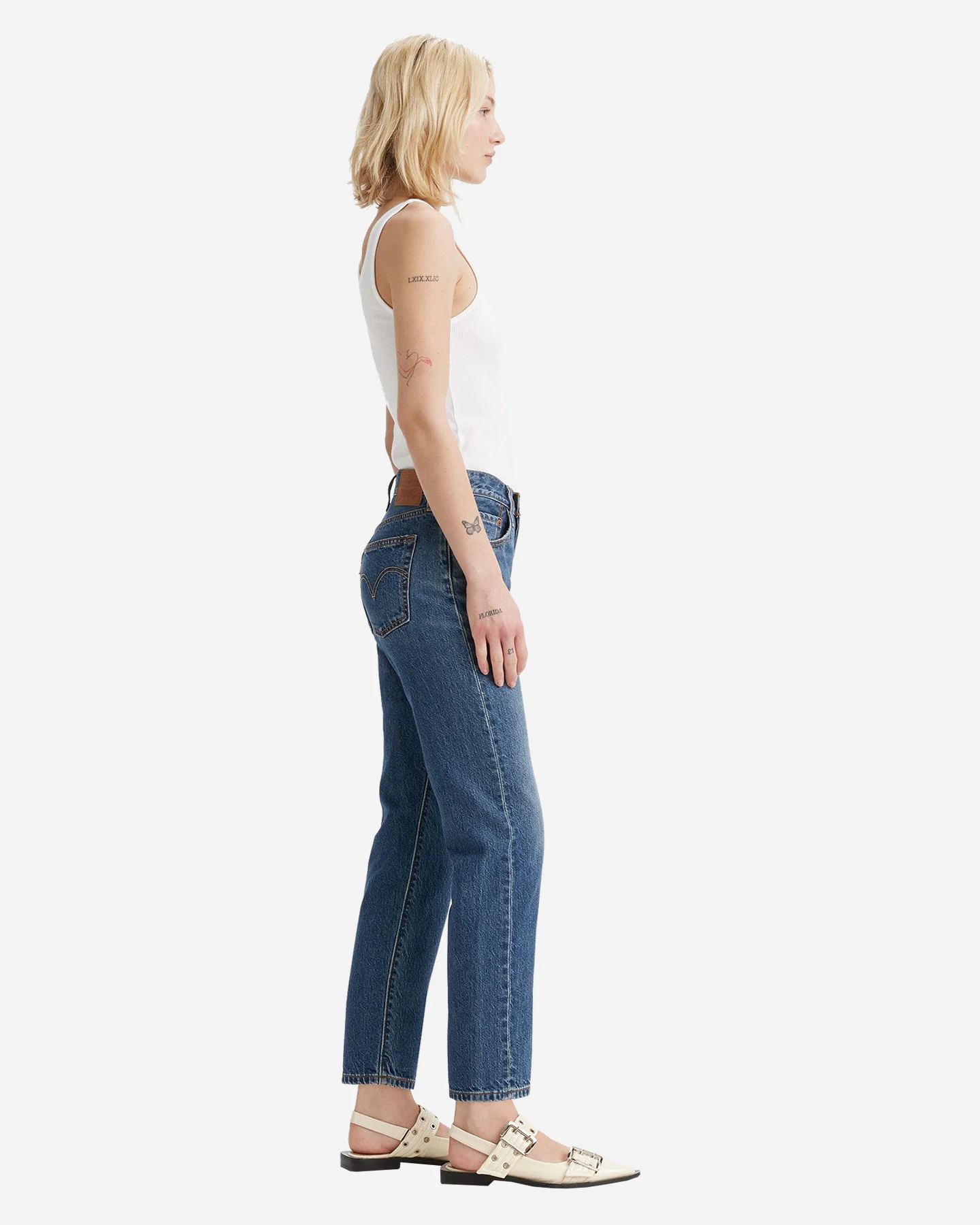 Jeansy Levi's 501 L30 Crop W A8746-0001