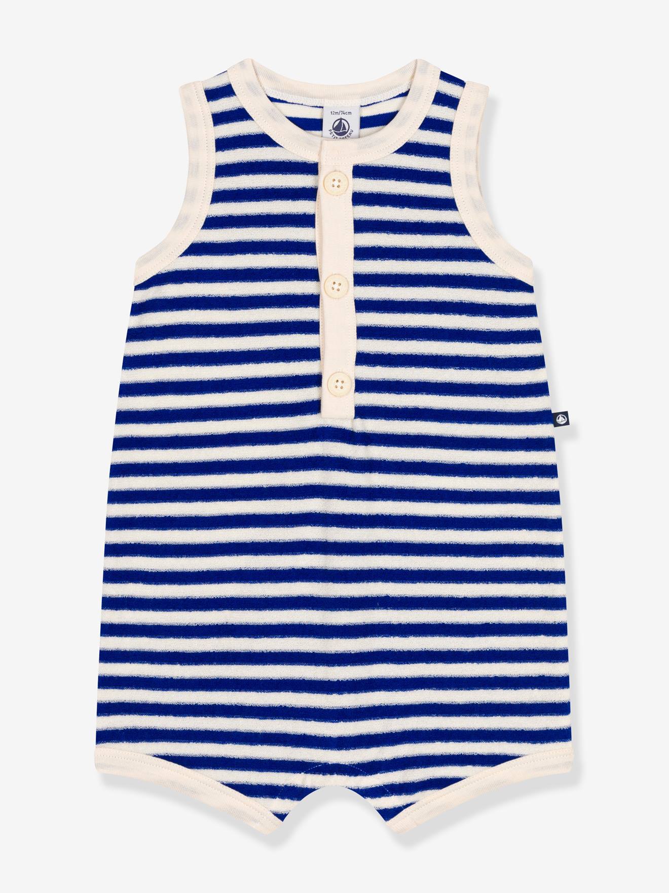 Petit Bateau Baby Sommer-Overall PETIT BATEAU - blau mehrfarbig