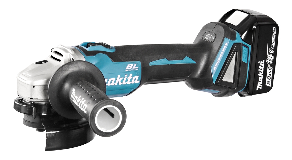 Polizor unghiular Makita DGA506RTJ 18V 5.0Ah Li-Ion 125 mm cu frână de motor