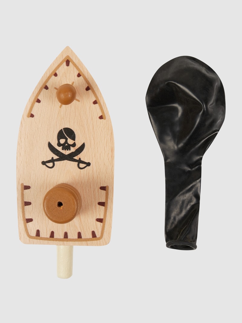 Ballonboot aus Holz in beige