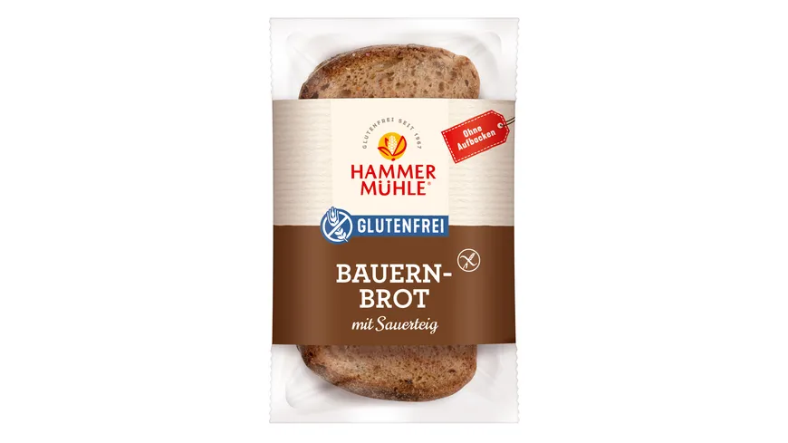 HAMMERMÜHLE Sauerteigbrot mit 23% Tapiokastärke und 8% Buchweizenmehl 215 g