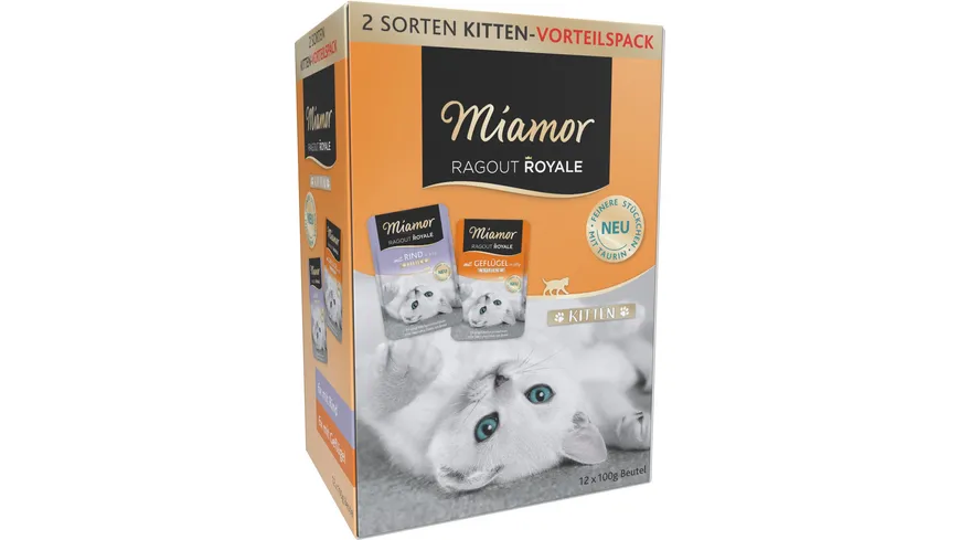 Miamor Katzennassfutter Ragout Royale Kitten Vorteilspack 100 g