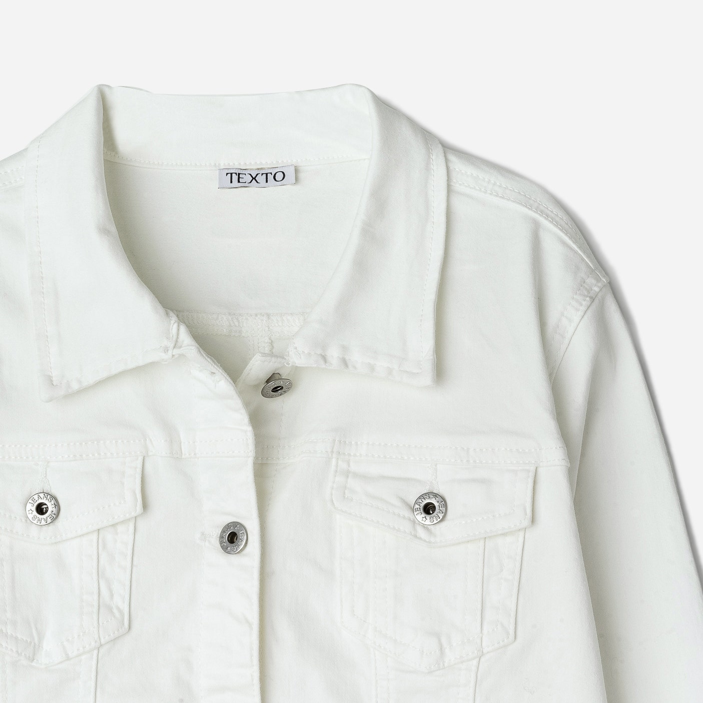 Veste TEXTO blanche en toile