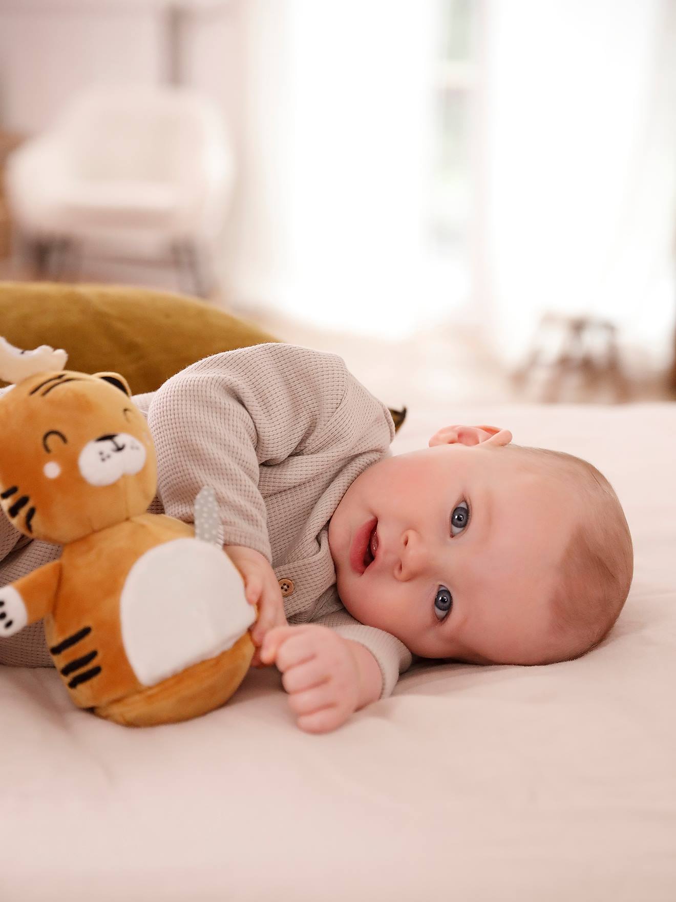 Vertbaudet Baby Overall aus Waffelpikee - tonfarben