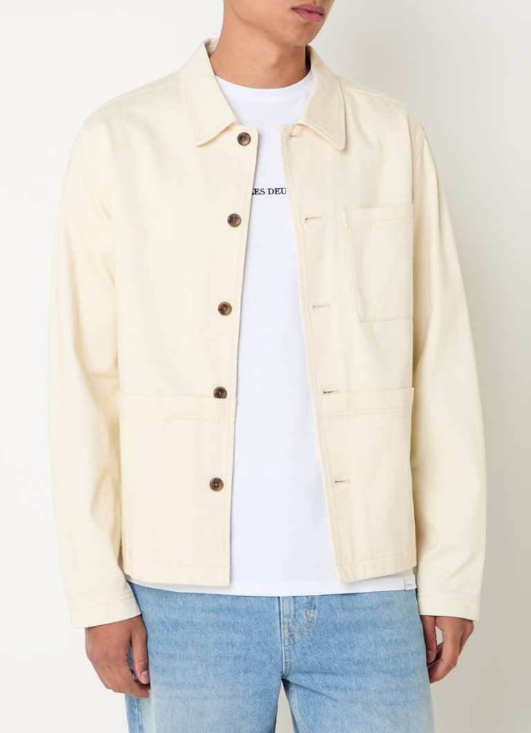 Les Deux Journey Overshirt mit Brusttasche und Stickerei