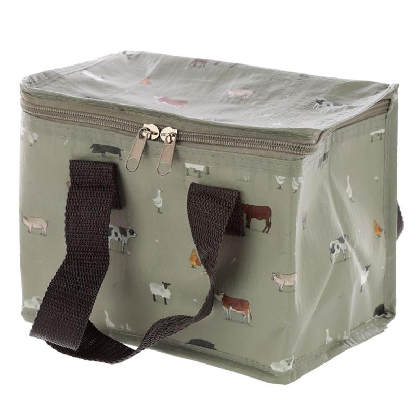 Puckator Kühltasche Willow Farm Bauernhoftiere gewebte Kühltasche Lunchbox