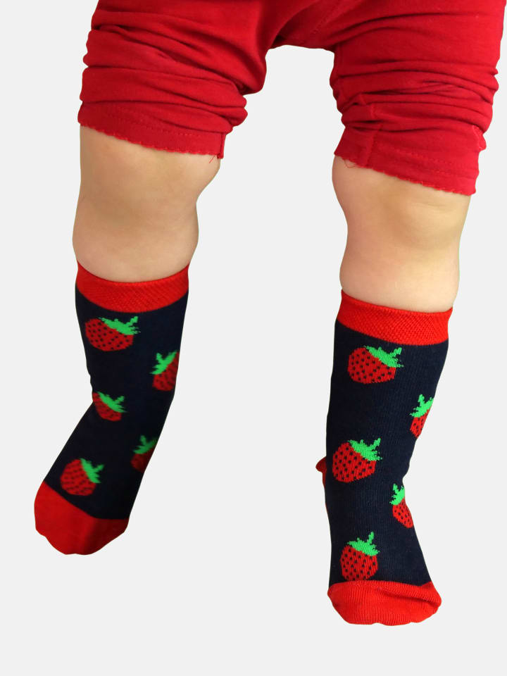 Unabux Freizeitsocken Prints in TINY STRAWBERRY günstig kaufen
