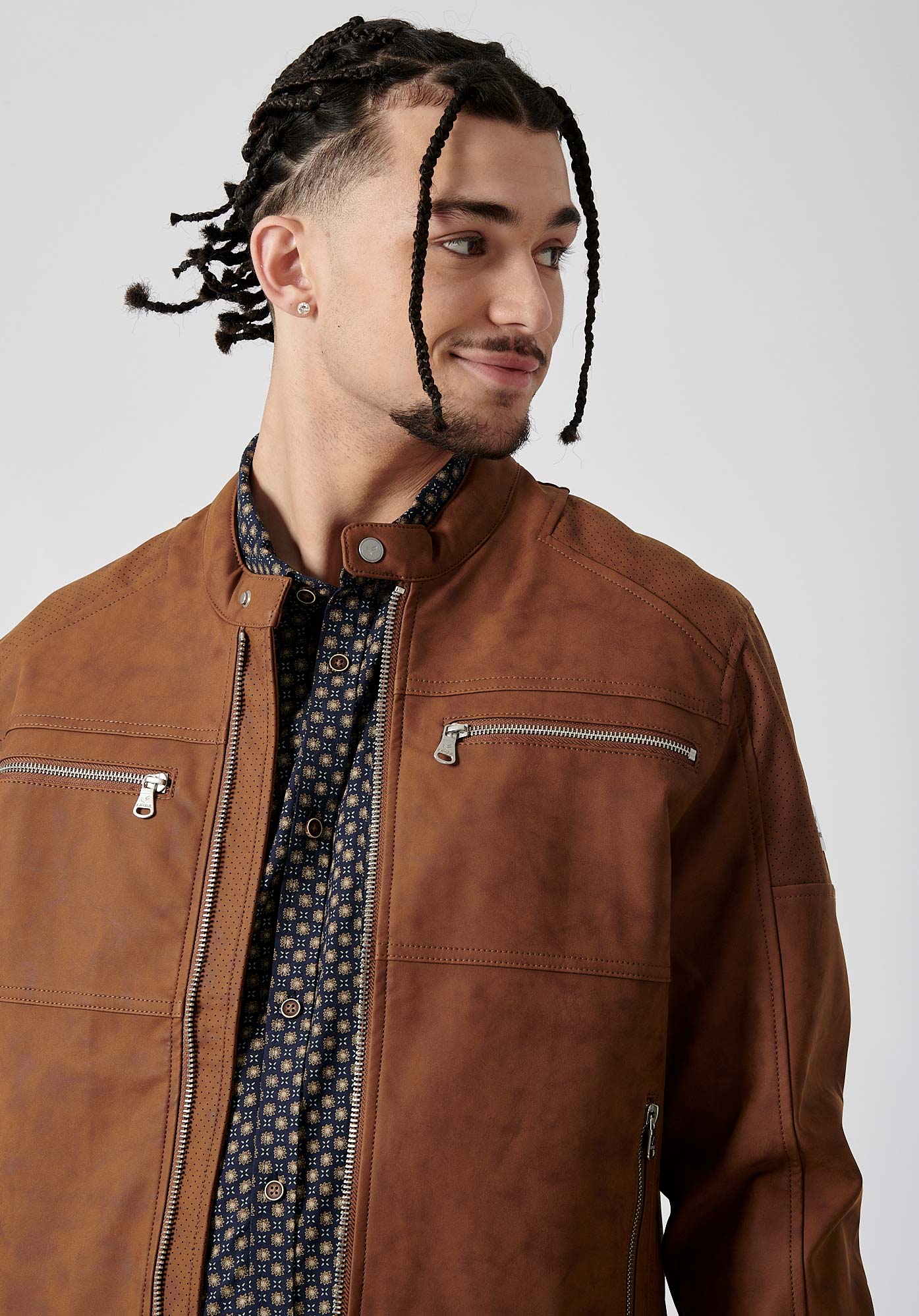 MIRAK  Blouson camel homme