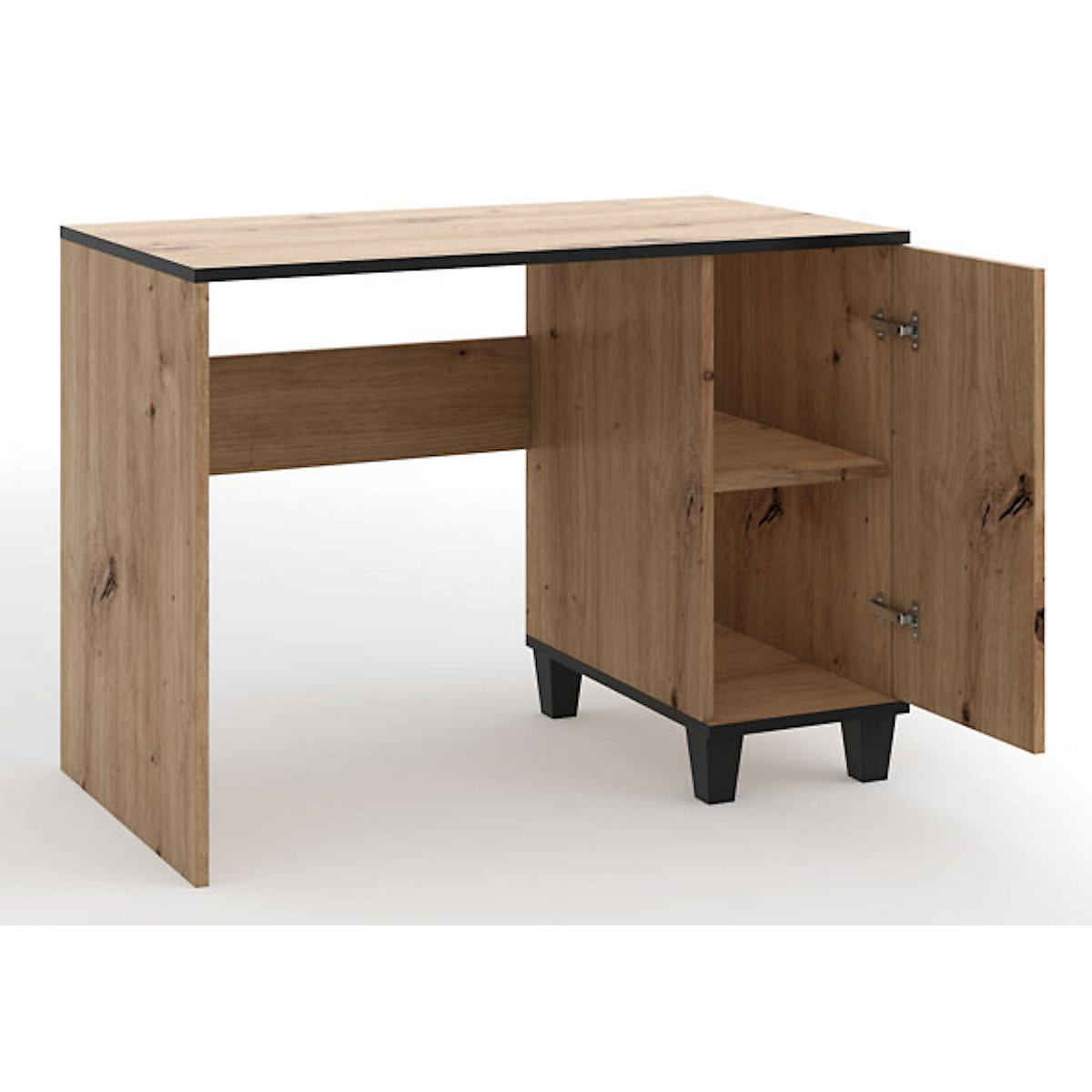 Schreibtisch Bürotisch Pola 100x56x75cm Artisan Eiche 1-türig