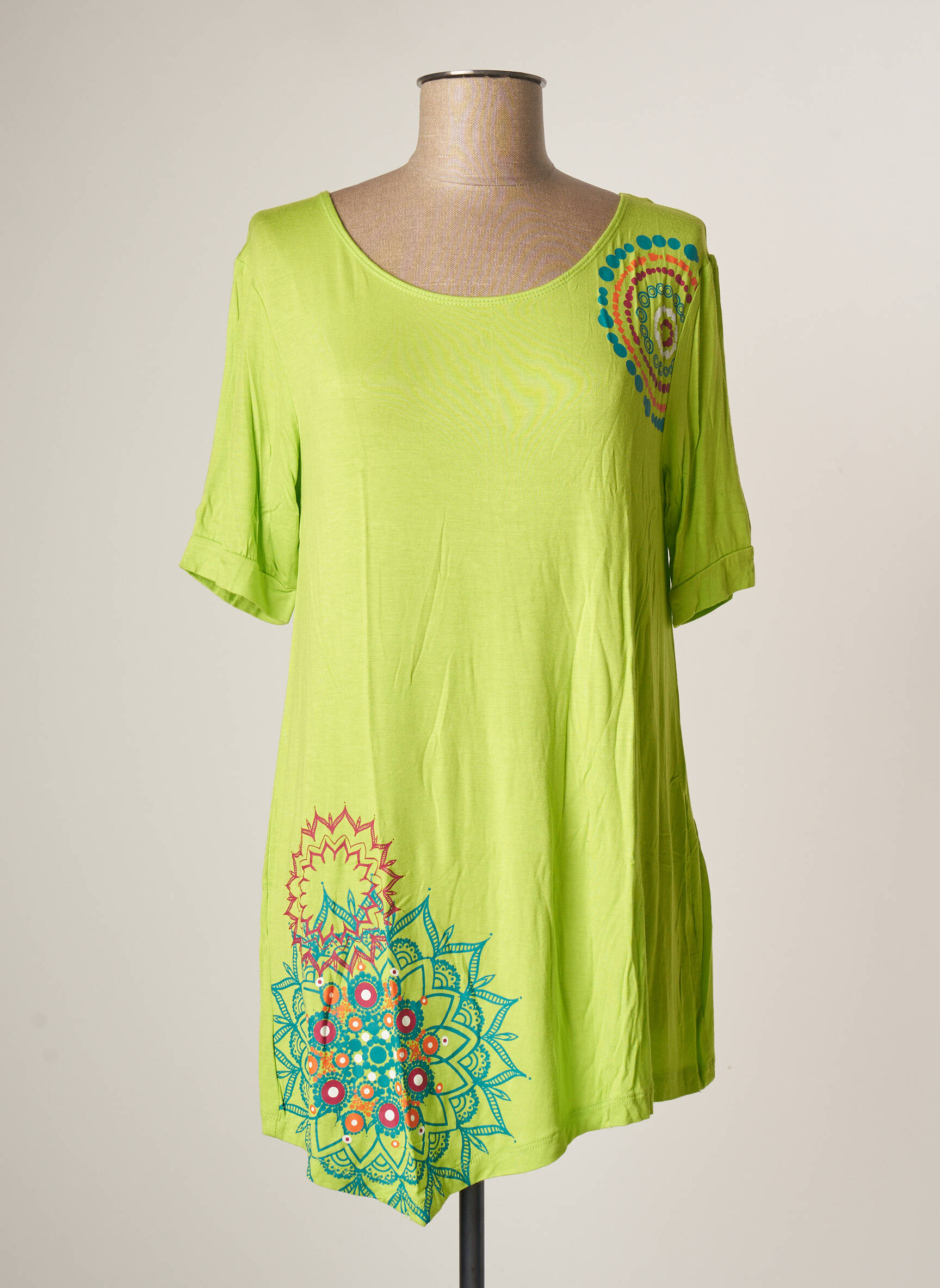 Coline Tuniquemanchecourte Femme couleur vert