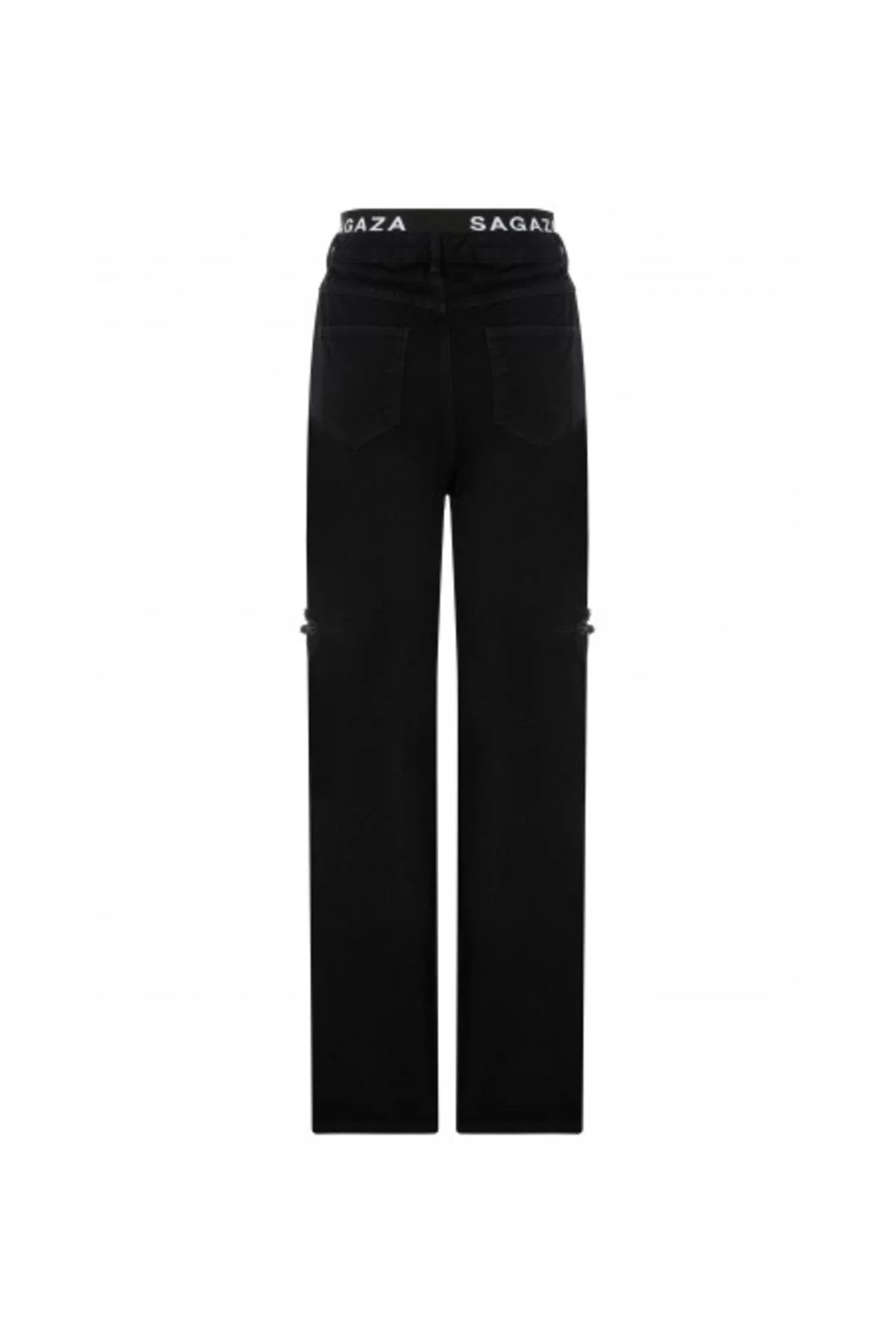 SAGAZA  Jeans - Schwarz - Wide Leg