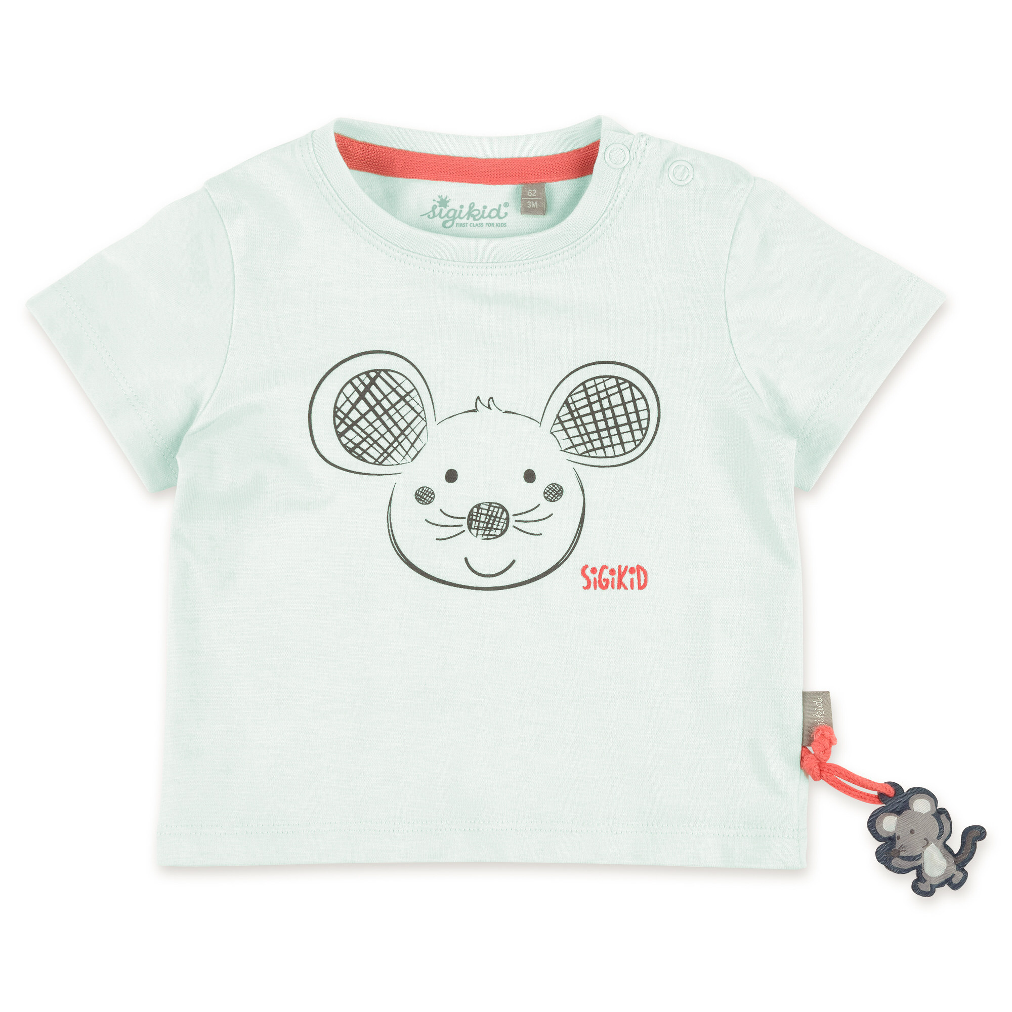 Baby T-Shirt Maus, hellblau