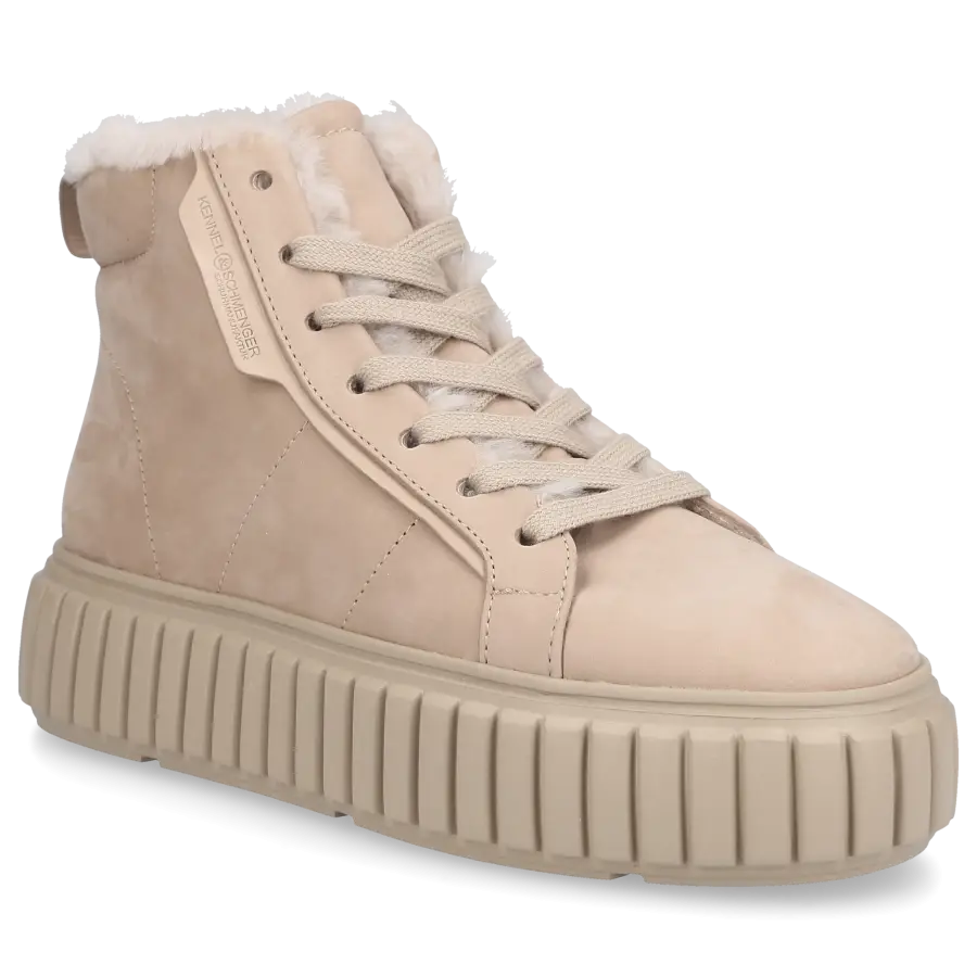 Kennel & Schmenger - Sneaker high ZAP Nubukleder - beige