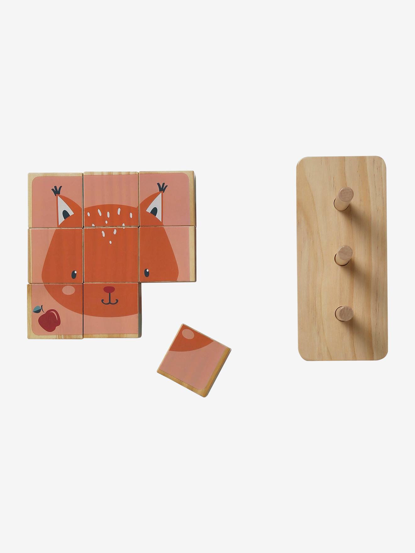 Vertbaudet Stapel-Puzzle aus Holz FSC - natur