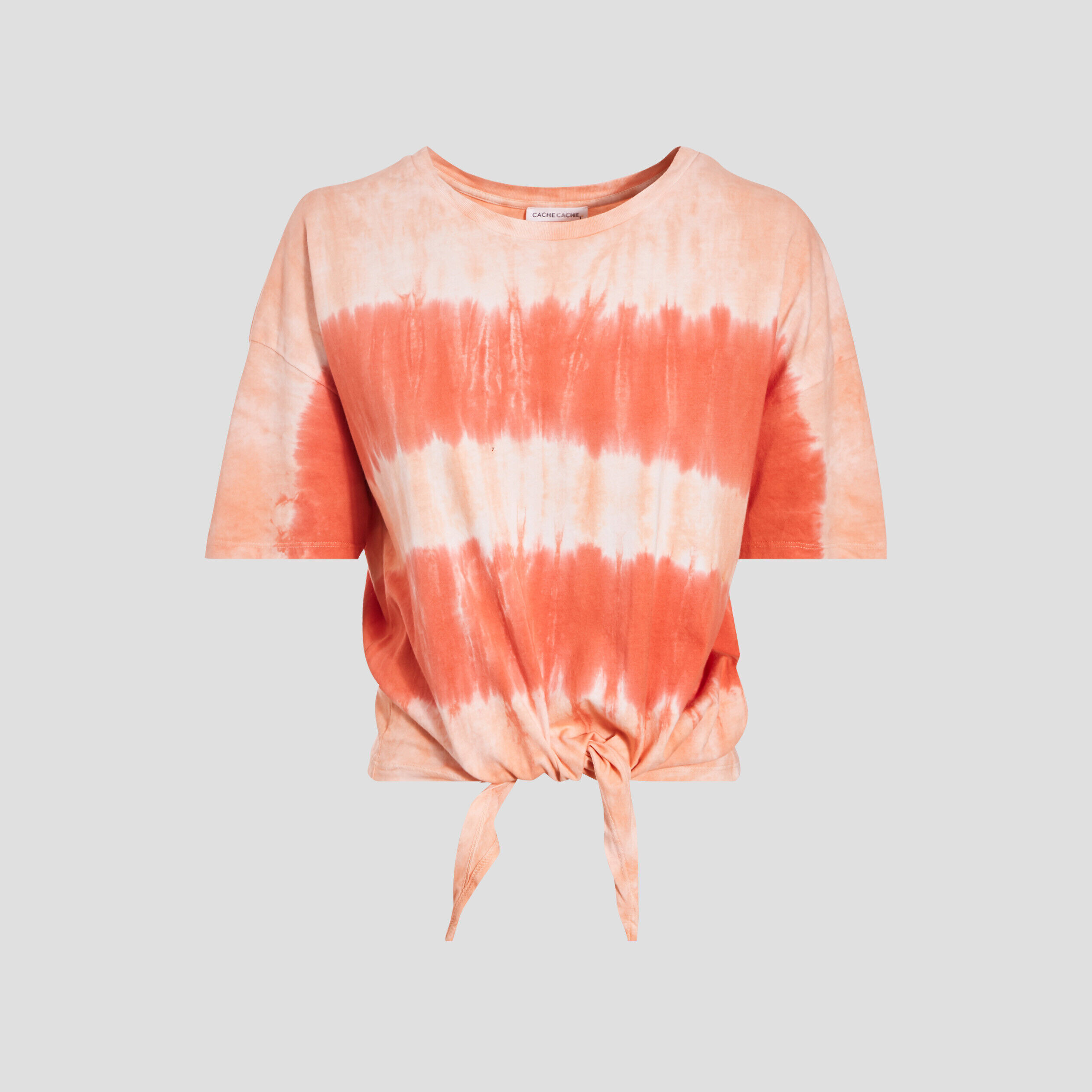 T-shirt large manches courtes ecru femme | Cache Cache